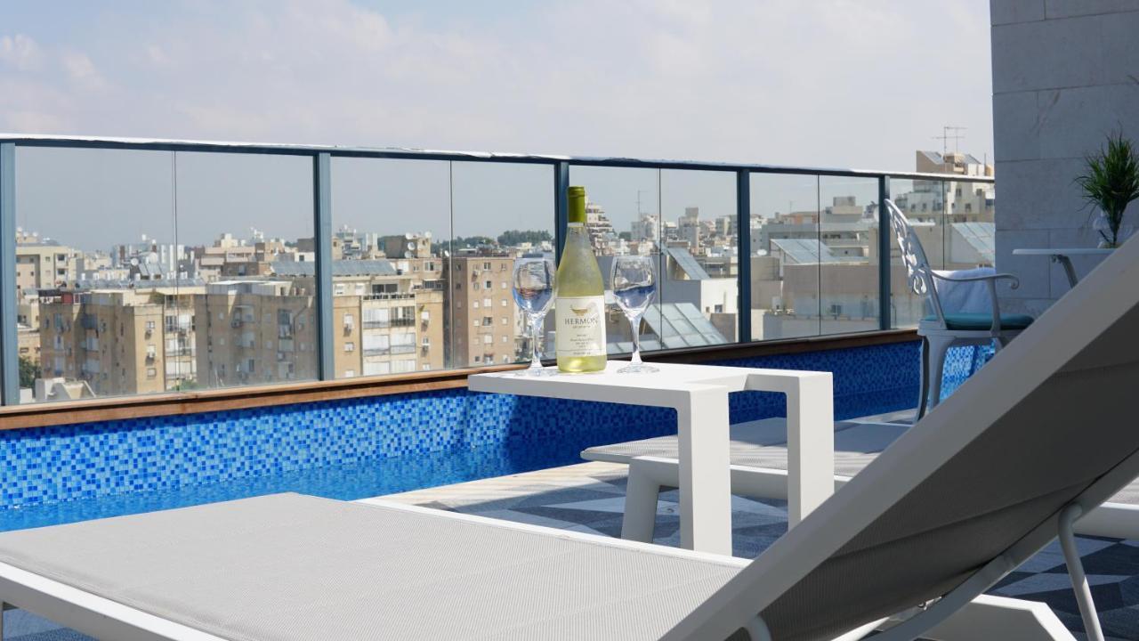 Luxury Rooftop Apartment In Netanja Buitenkant foto